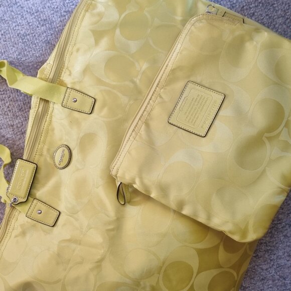 Big green tote bag Coach - Picture 3 of 6